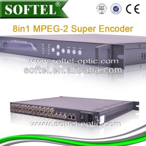 8 HD Encoder H. 264 to Ethernet, IPTV HD Sdi Encoder